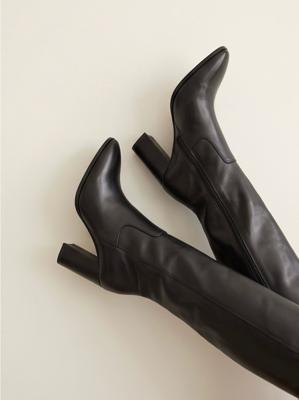 NWT - ALDO Glajar Black Knee High Heeled Boots Size 7 NWT / New in Box